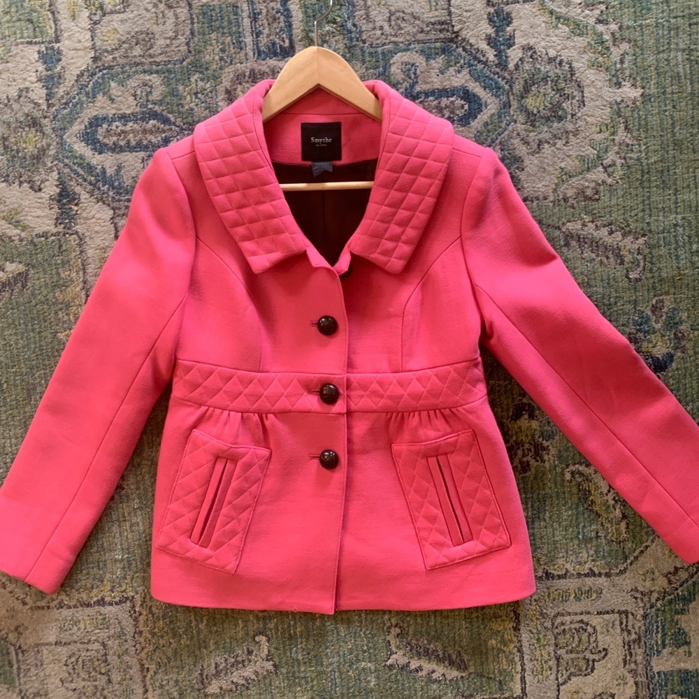 Kate Middleton fave - SMYTHE bright pink jacket 6 rt 675